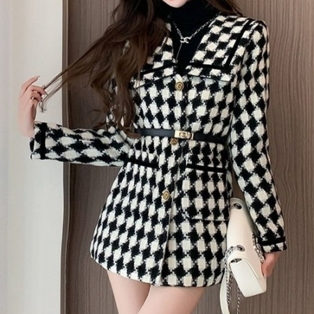 GUC*I 세라 트위드 코트