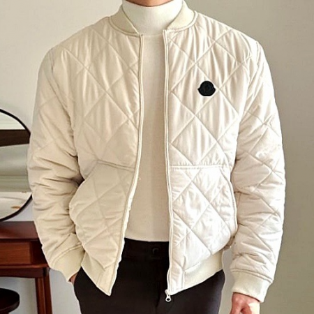 몽클*어 MONCLER 블랙와펜 퀄팅 블루종 패딩