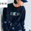 DI*R  플라워 투 컬러 맨투맨  (남여공용) (커플추천)
