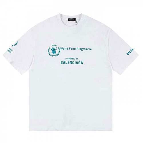 발렌시*가 BALENCIAGA WFP 로고 반팔