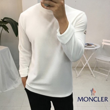 몽클*어   와펜패치 소매절개 긴팔티셔츠