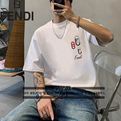 FEN*I   클립슬리브 프린팅 로고 티셔츠
