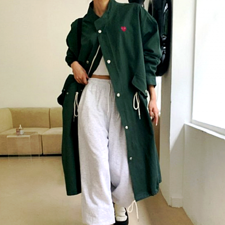 꼼데가*송   스트링 롱야상