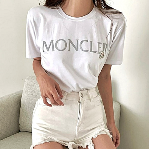 몽클*어 MONCLER 프론트 로고 패치 티셔츠
