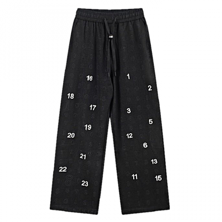 Maison Margiela 도트넘버 릴렉스드 팬츠