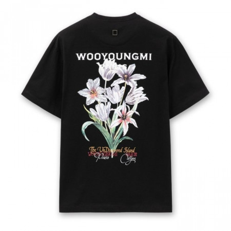 우*미  WYM 컬러 체인지 플라워 프린팅 티셔츠