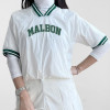 MALLB*N   두줄 브이 스트링 반팔