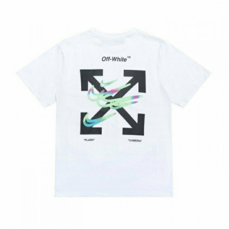NIKE X 오프화이트 레인보우 반팔티