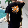 FEN*I   X표시 레터링 티셔츠