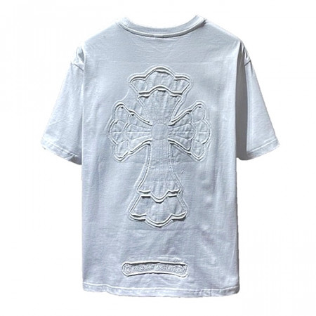크롬*츠 Chrome hearts 오버랩 패치드 티셔츠