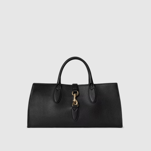 GUCCI 후크 클로저를 더한 미디엄 토트백 - 블랙