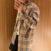 버*리   BBPP 스트라이프  체크셔츠