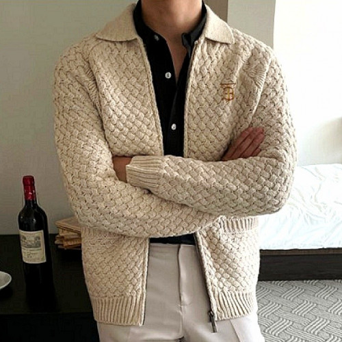 버*리 BURBERRY 울 우븐 가디건