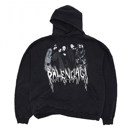 발렌시*가 BALENCIAGA 밴디드 피겨 후디