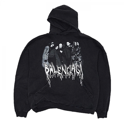 발렌시*가 BALENCIAGA 밴디드 피겨 후디
