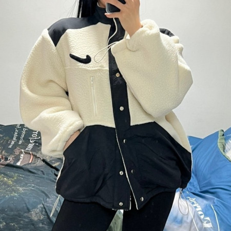 NIKE   배색투지퍼 후리스