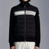 몽클*어   24FW 프린트 니트 패딩 집업