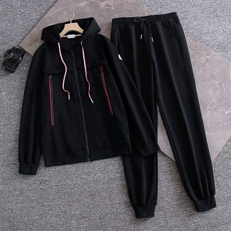 MONCLER 오뚜기로고 삼선 후드 트레이닝 조거SET