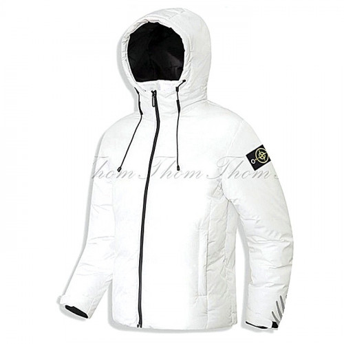 STONE ISLAND 라이프 하프 후드 패딩 점퍼