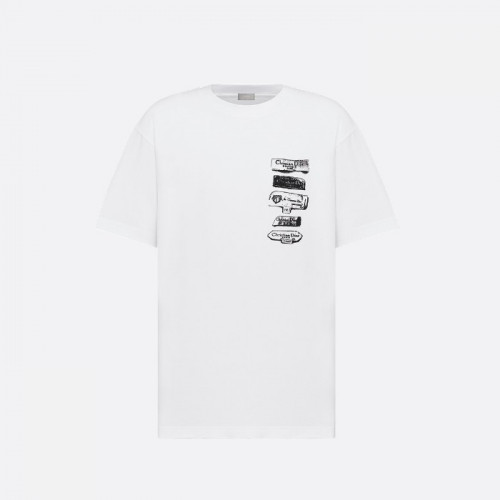 Dior Archives Labels 티셔츠 - 화이트