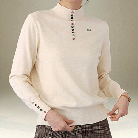 라코스테 LACOSTE 마카롱 버튼 폴라