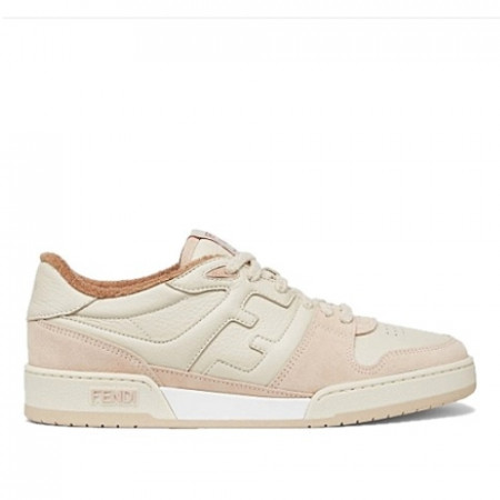 펜디 FENDI 매치 스웨이드 로우탑 스니커 - 핑크