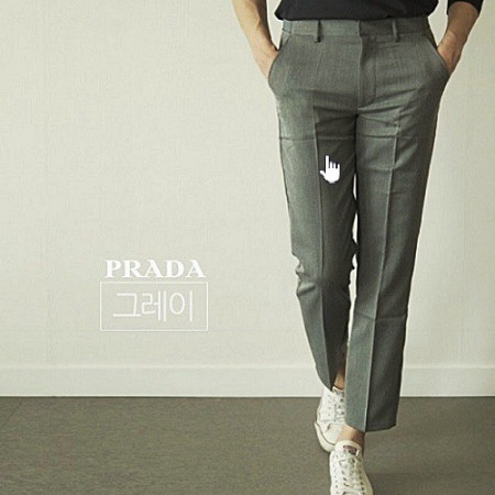 프*다 PRADA 베이직 9부 슬랙스