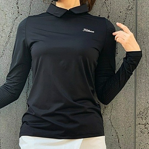 (국내배송) 타이틀리*트 TITLEIST 앵글 펀칭 소매 카라티