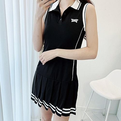 (국내배송) P*G GOLF 플리츠 원피스