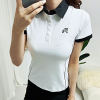 말* MALBON 소매배색 카라티셔츠